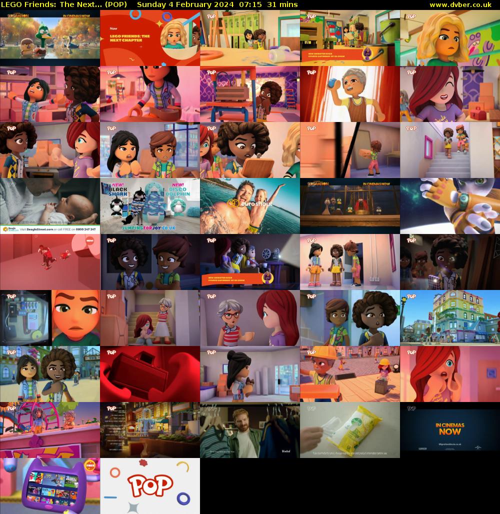 LEGO Friends: The Next... (POP) Sunday 4 February 2024 07:15 - 07:46