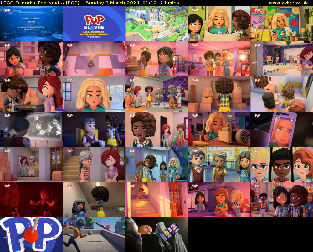 LEGO Friends: The Next... (POP) Sunday 3 March 2024 01:12 - 01:36