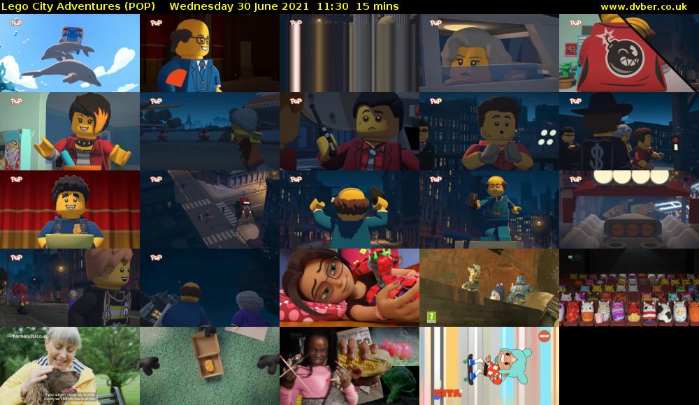 Lego City Adventures (POP) Wednesday 30 June 2021 11:30 - 11:45