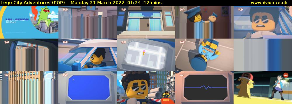 Lego City Adventures (POP) Monday 21 March 2022 01:24 - 01:36