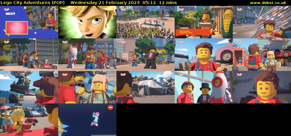 Lego City Adventures (POP) Wednesday 21 February 2024 05:12 - 05:24