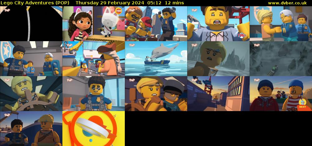Lego City Adventures (POP) Thursday 29 February 2024 05:12 - 05:24