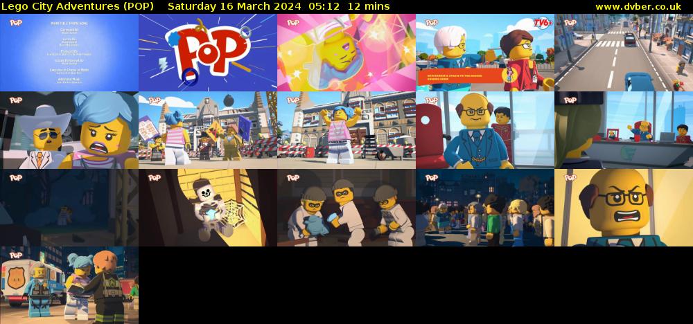 Lego City Adventures (POP) Saturday 16 March 2024 05:12 - 05:24