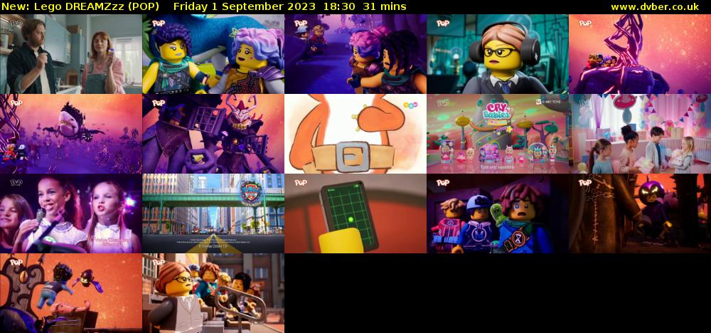 Lego DREAMZzz (POP) Friday 1 September 2023 18:30 - 19:01
