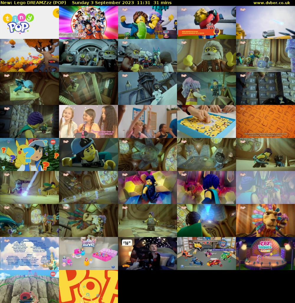Lego DREAMZzz (POP) Sunday 3 September 2023 11:31 - 12:02