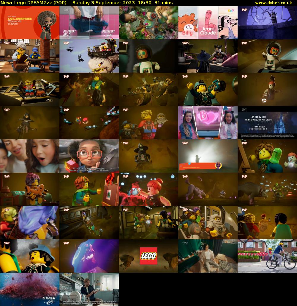 Lego DREAMZzz (POP) Sunday 3 September 2023 18:30 - 19:01