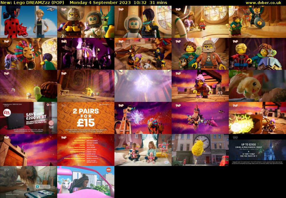 Lego DREAMZzz (POP) Monday 4 September 2023 10:32 - 11:03