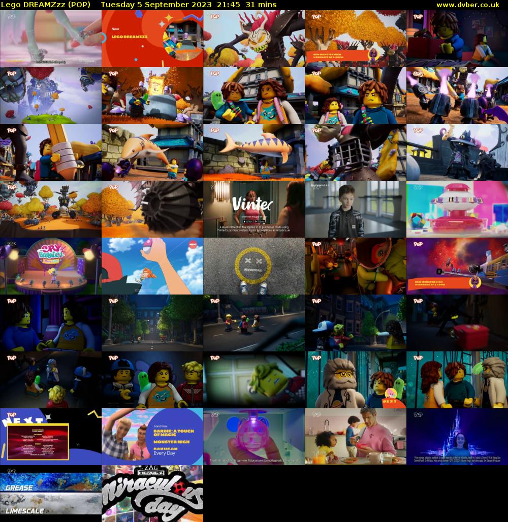 Lego DREAMZzz (POP) Tuesday 5 September 2023 21:45 - 22:16