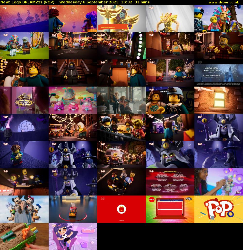 Lego DREAMZzz (POP) Wednesday 6 September 2023 10:32 - 11:03