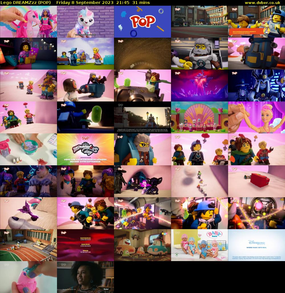 Lego DREAMZzz (POP) Friday 8 September 2023 21:45 - 22:16