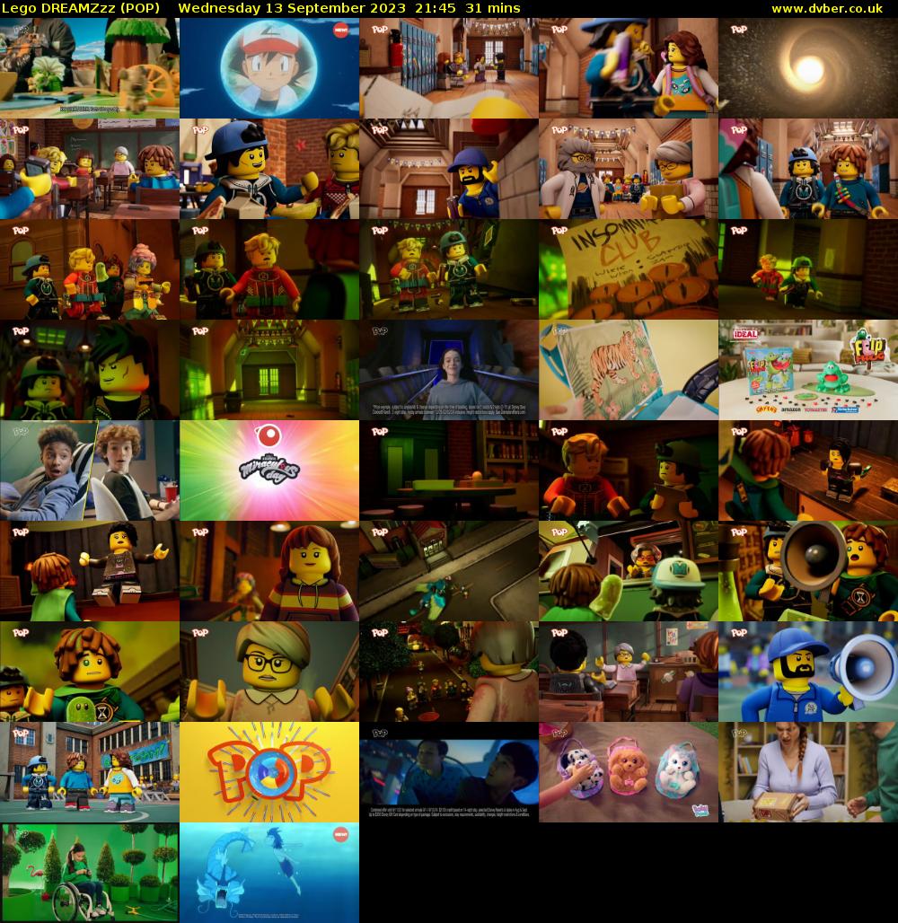 Lego DREAMZzz (POP) Wednesday 13 September 2023 21:45 - 22:16