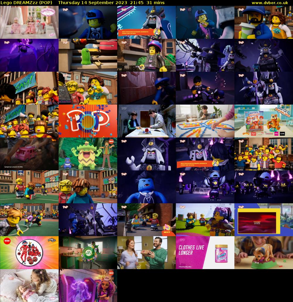 Lego DREAMZzz (POP) Thursday 14 September 2023 21:45 - 22:16