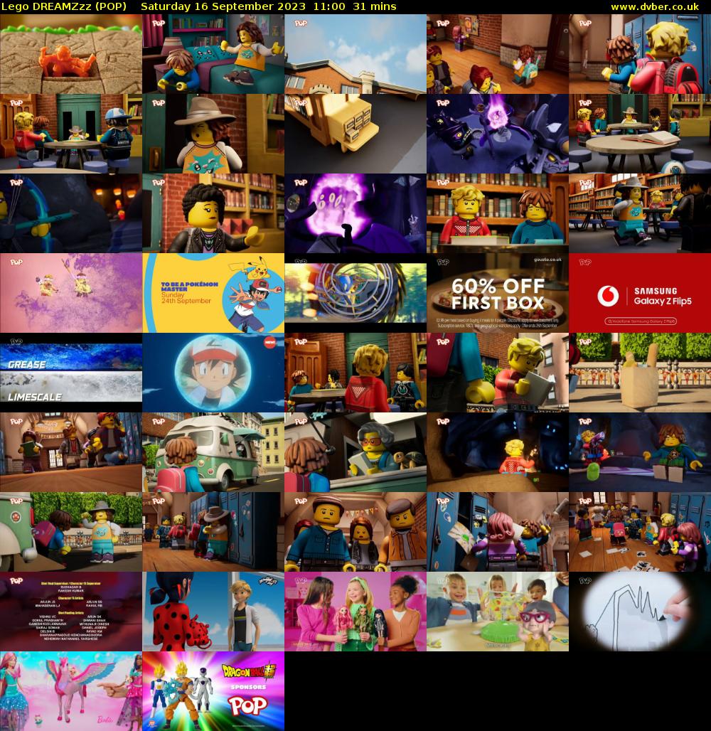 Lego DREAMZzz (POP) Saturday 16 September 2023 11:00 - 11:31