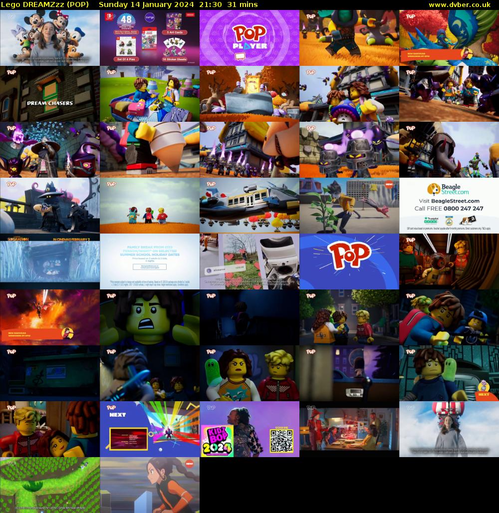 Lego DREAMZzz (POP) Sunday 14 January 2024 21:30 - 22:01