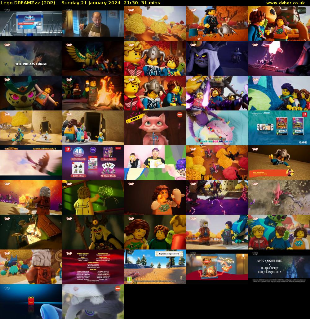 Lego DREAMZzz (POP) Sunday 21 January 2024 21:30 - 22:01