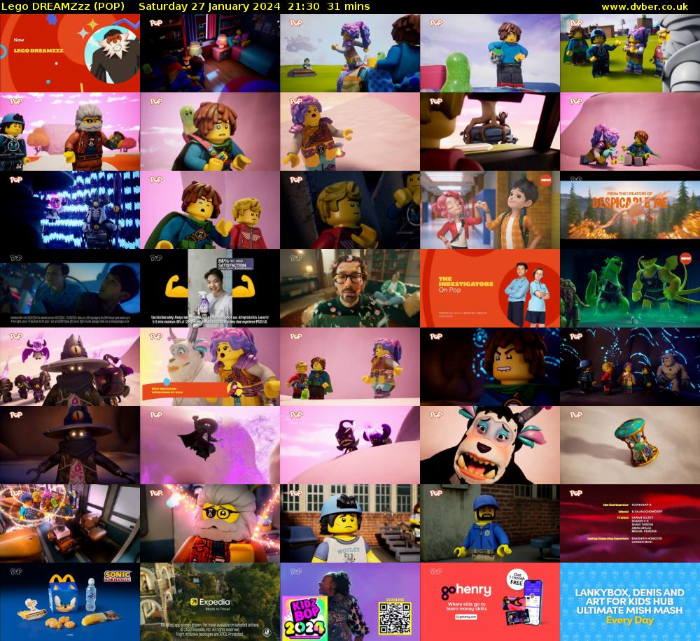 Lego DREAMZzz (POP) Saturday 27 January 2024 21:30 - 22:01