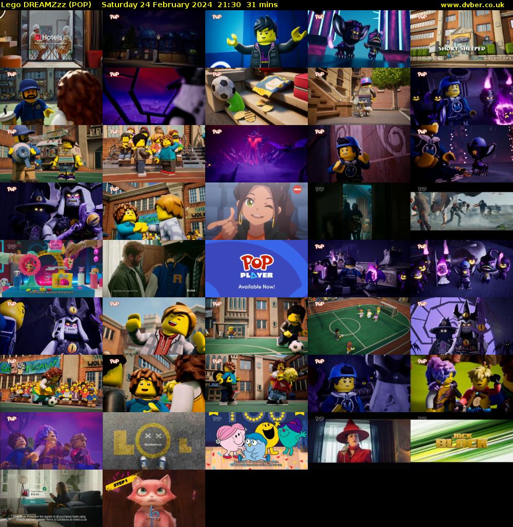 Lego DREAMZzz (POP) Saturday 24 February 2024 21:30 - 22:01
