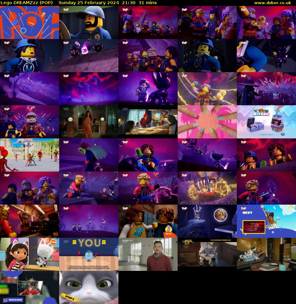 Lego DREAMZzz (POP) Sunday 25 February 2024 21:30 - 22:01