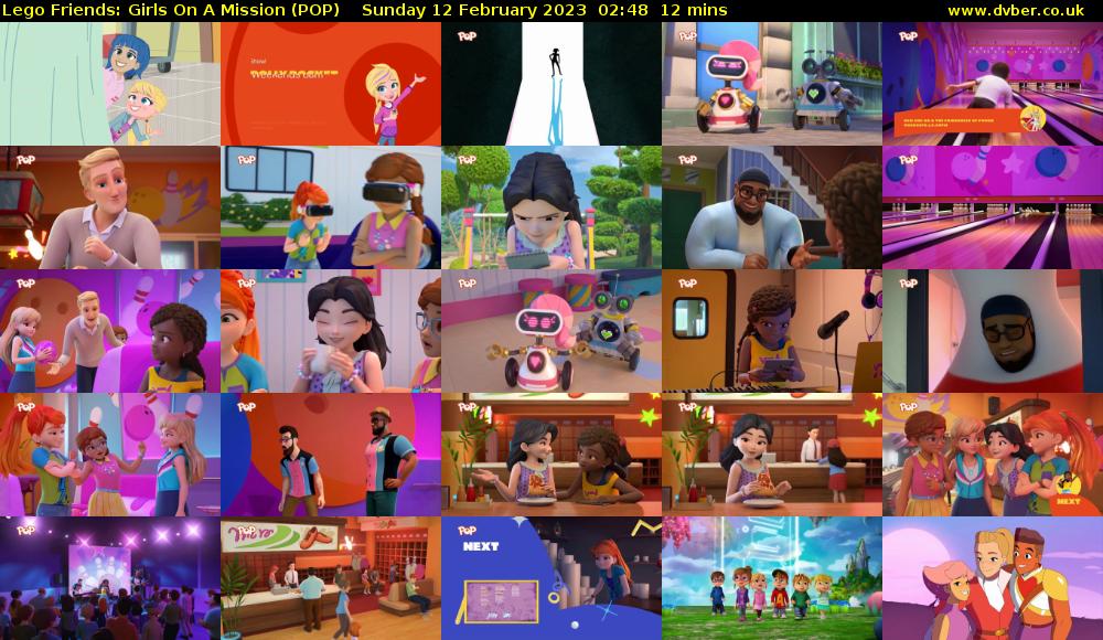 Lego Friends: Girls On A Mission (POP) Sunday 12 February 2023 02:48 - 03:00