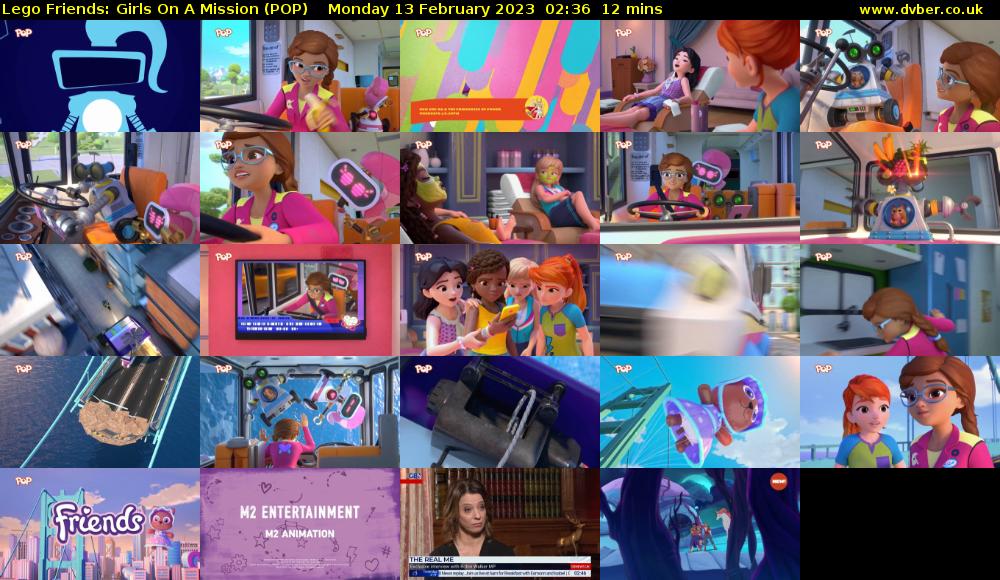 Lego Friends: Girls On A Mission (POP) Monday 13 February 2023 02:36 - 02:48