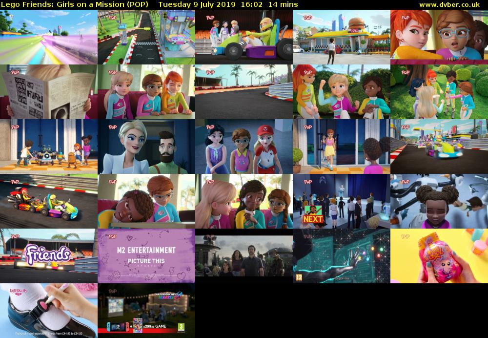 Lego Friends: Girls on a Mission (POP) Tuesday 9 July 2019 16:02 - 16:16