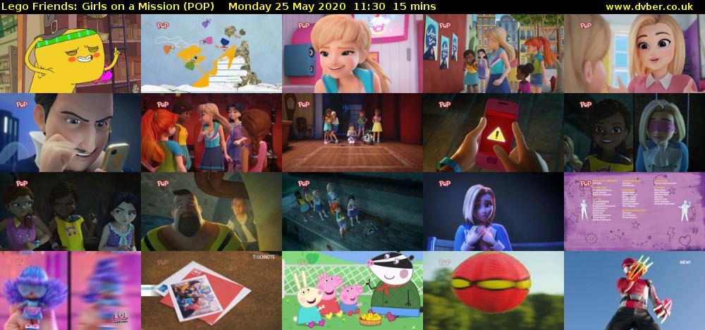 Lego Friends: Girls on a Mission (POP) Monday 25 May 2020 11:30 - 11:45