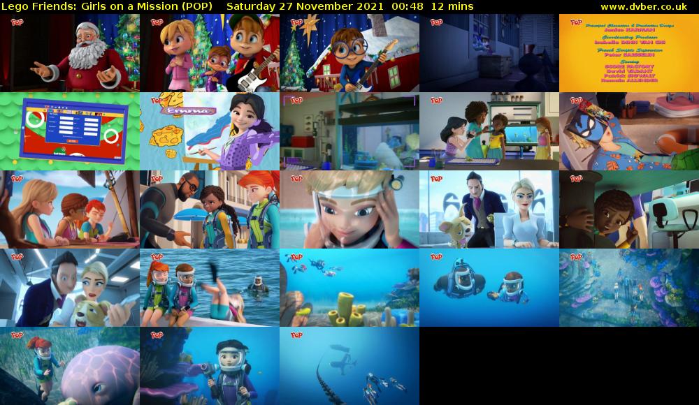 Lego Friends: Girls on a Mission (POP) Saturday 27 November 2021 00:48 - 01:00