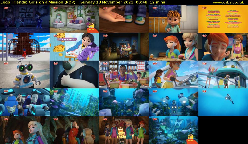 Lego Friends: Girls on a Mission (POP) Sunday 28 November 2021 00:48 - 01:00