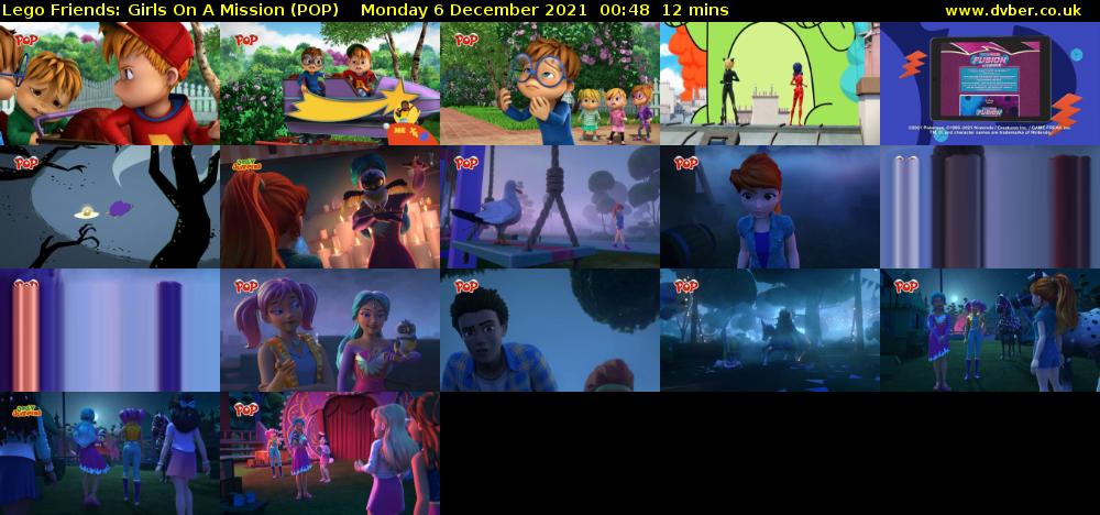 Lego Friends: Girls on a Mission (POP) Monday 6 December 2021 00:48 - 01:00