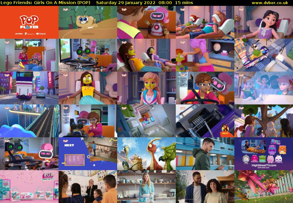 Lego Friends: Girls on a Mission (POP) Saturday 29 January 2022 08:00 - 08:15