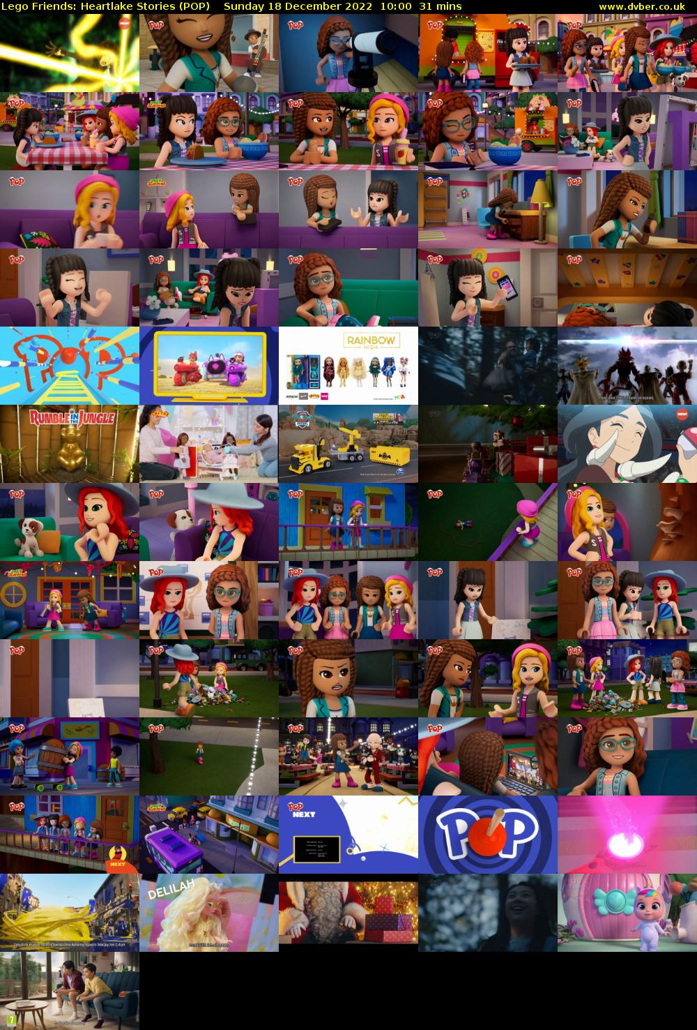Lego Friends: Heartlake Stories (POP) Sunday 18 December 2022 10:00 - 10:31