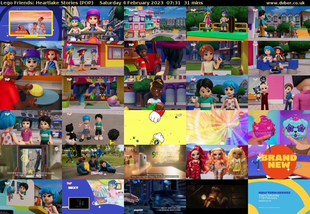 Lego Friends: Heartlake Stories (POP) Saturday 4 February 2023 07:31 - 08:02