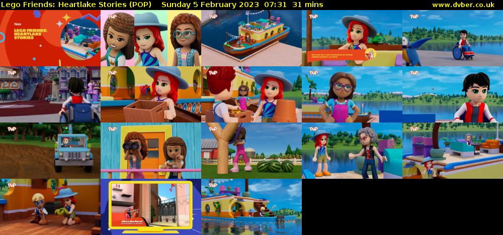 Lego Friends: Heartlake Stories (POP) Sunday 5 February 2023 07:31 - 08:02