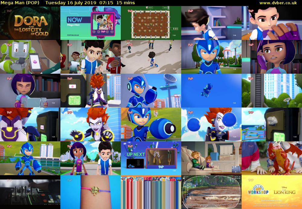 Mega Man (POP) Tuesday 16 July 2019 07:15 - 07:30