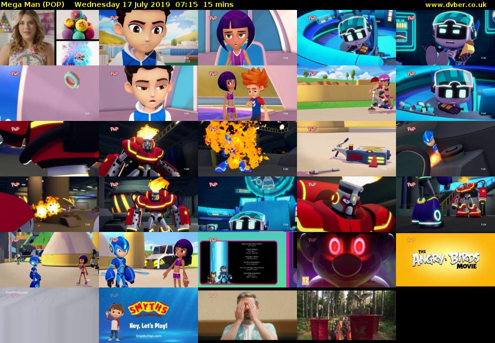 Mega Man (POP) Wednesday 17 July 2019 07:15 - 07:30