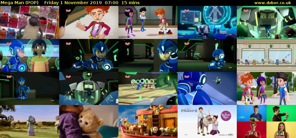 Mega Man (POP) Friday 1 November 2019 07:00 - 07:15