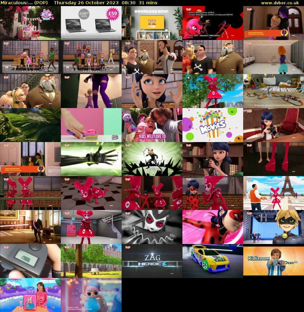 Miraculous:... (POP) Thursday 26 October 2023 08:30 - 09:01