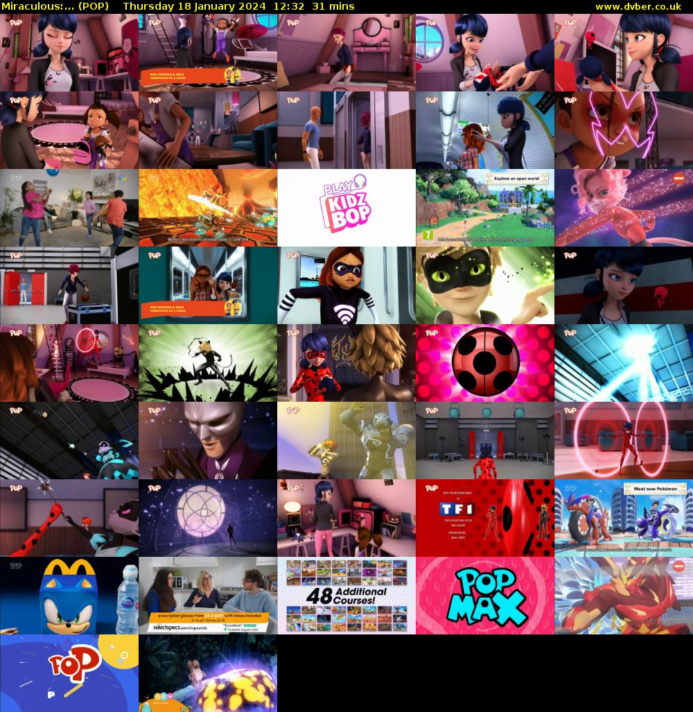 Miraculous:... (POP) Thursday 18 January 2024 12:32 - 13:03