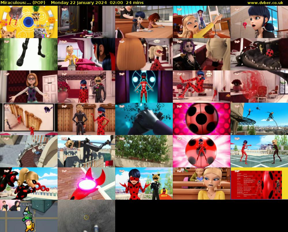 Miraculous:... (POP) Monday 22 January 2024 02:00 - 02:24