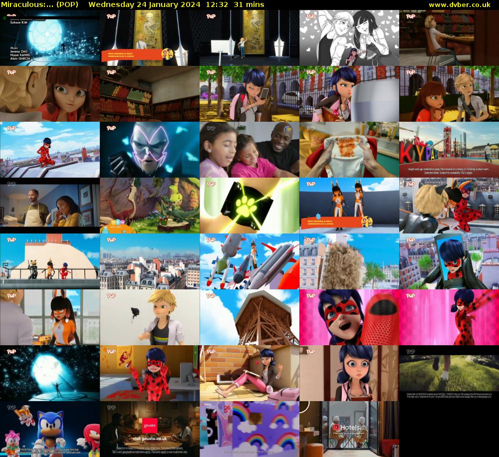 Miraculous:... (POP) Wednesday 24 January 2024 12:32 - 13:03