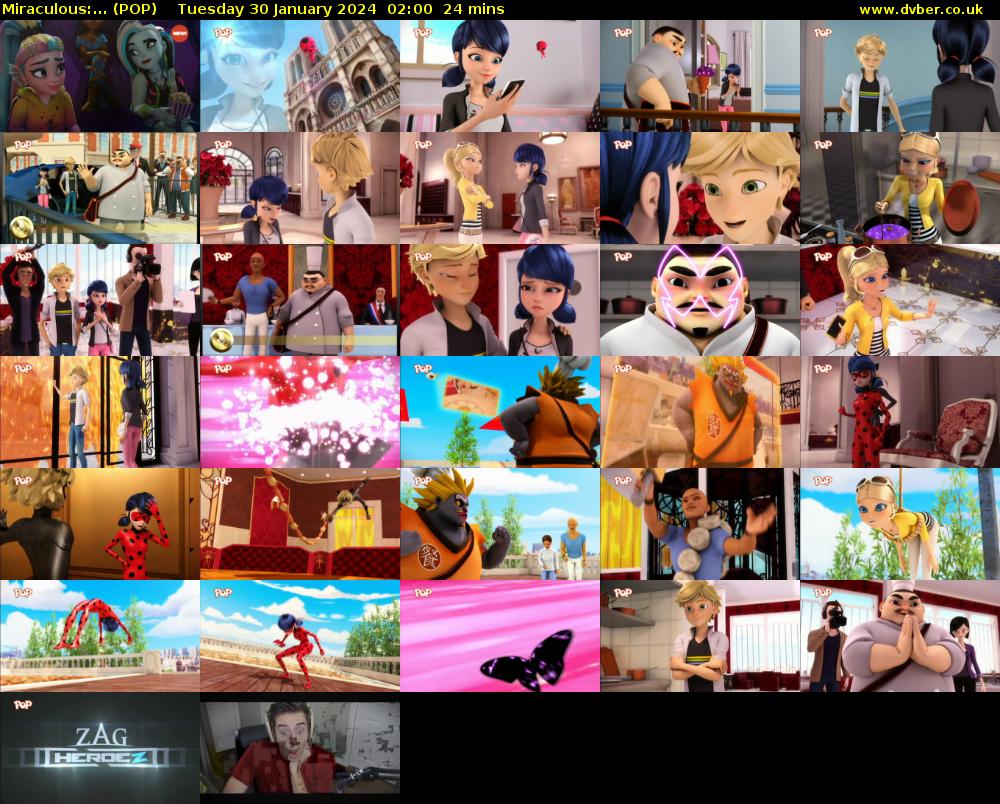 Miraculous:... (POP) Tuesday 30 January 2024 02:00 - 02:24