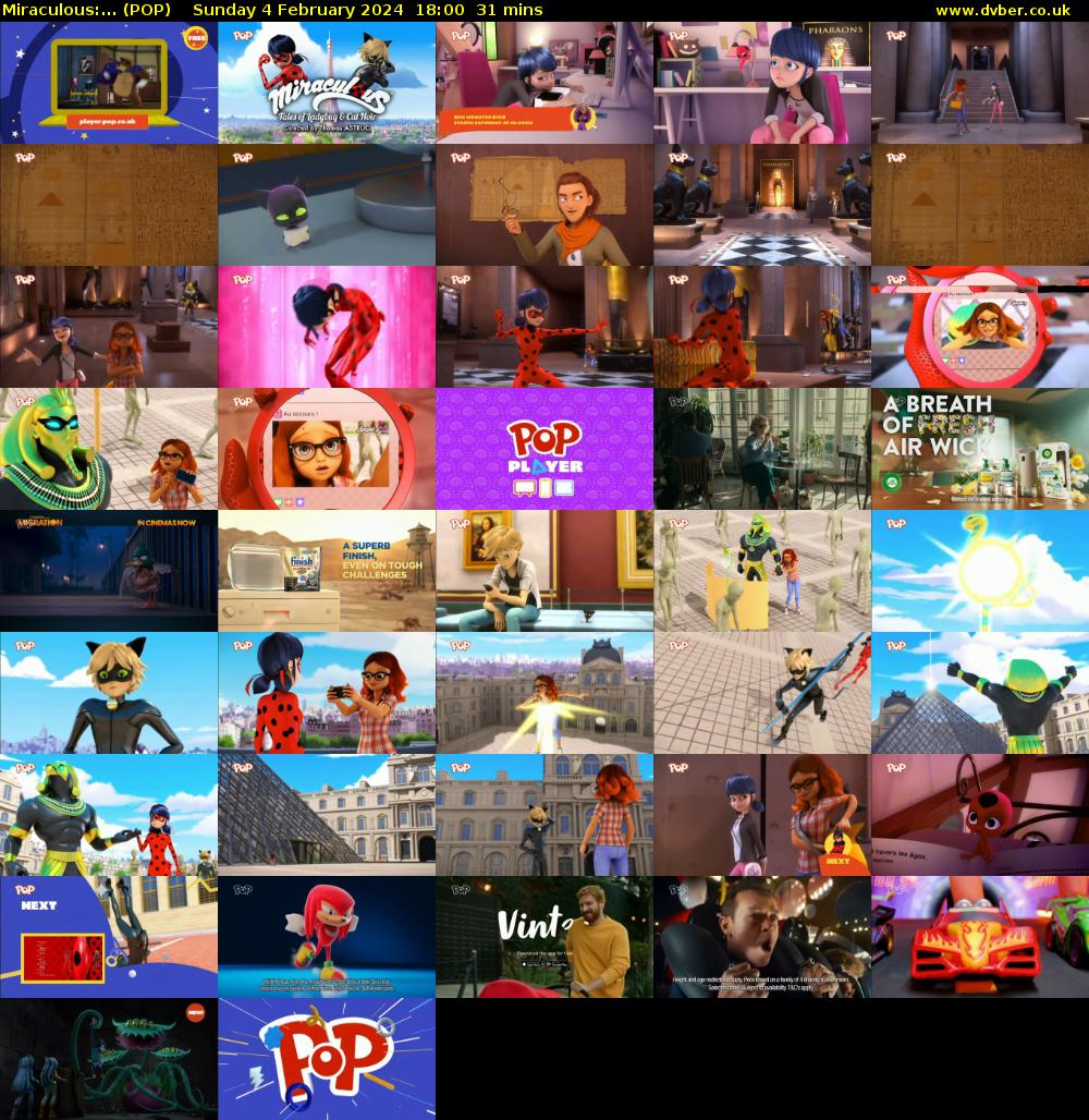 Miraculous:... (POP) Sunday 4 February 2024 18:00 - 18:31