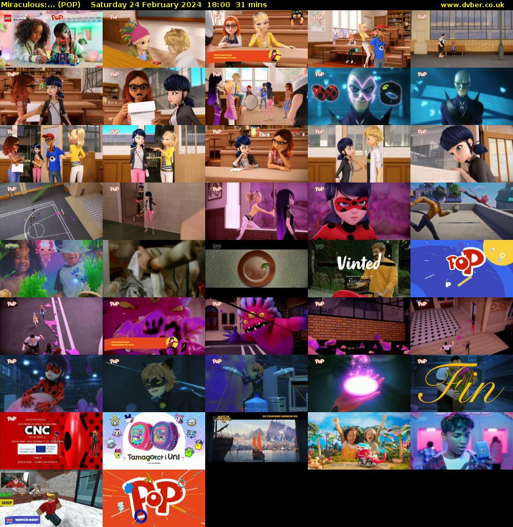Miraculous:... (POP) Saturday 24 February 2024 18:00 - 18:31