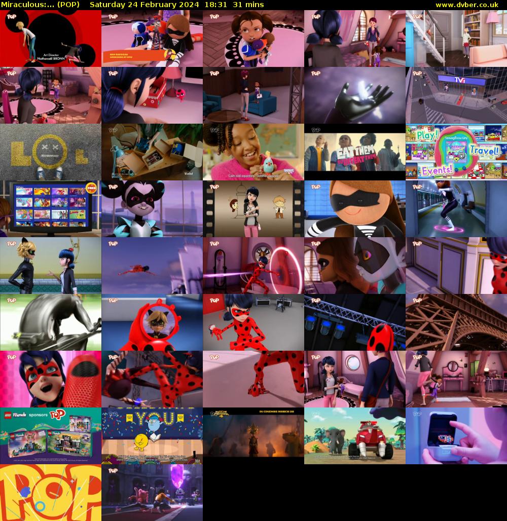 Miraculous:... (POP) Saturday 24 February 2024 18:31 - 19:02