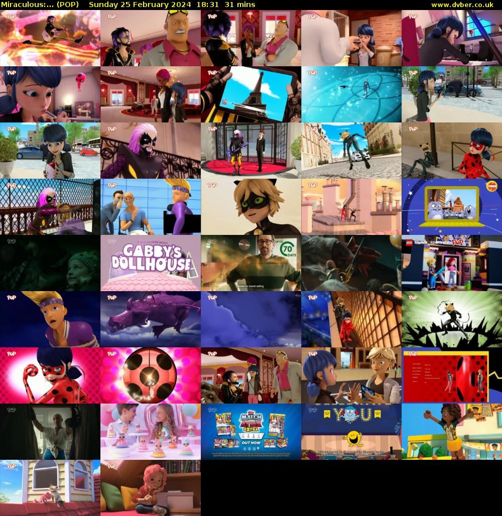 Miraculous:... (POP) Sunday 25 February 2024 18:31 - 19:02