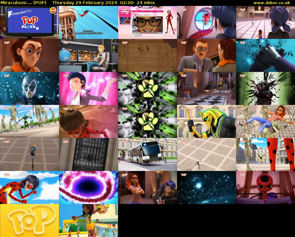 Miraculous:... (POP) Thursday 29 February 2024 02:00 - 02:24