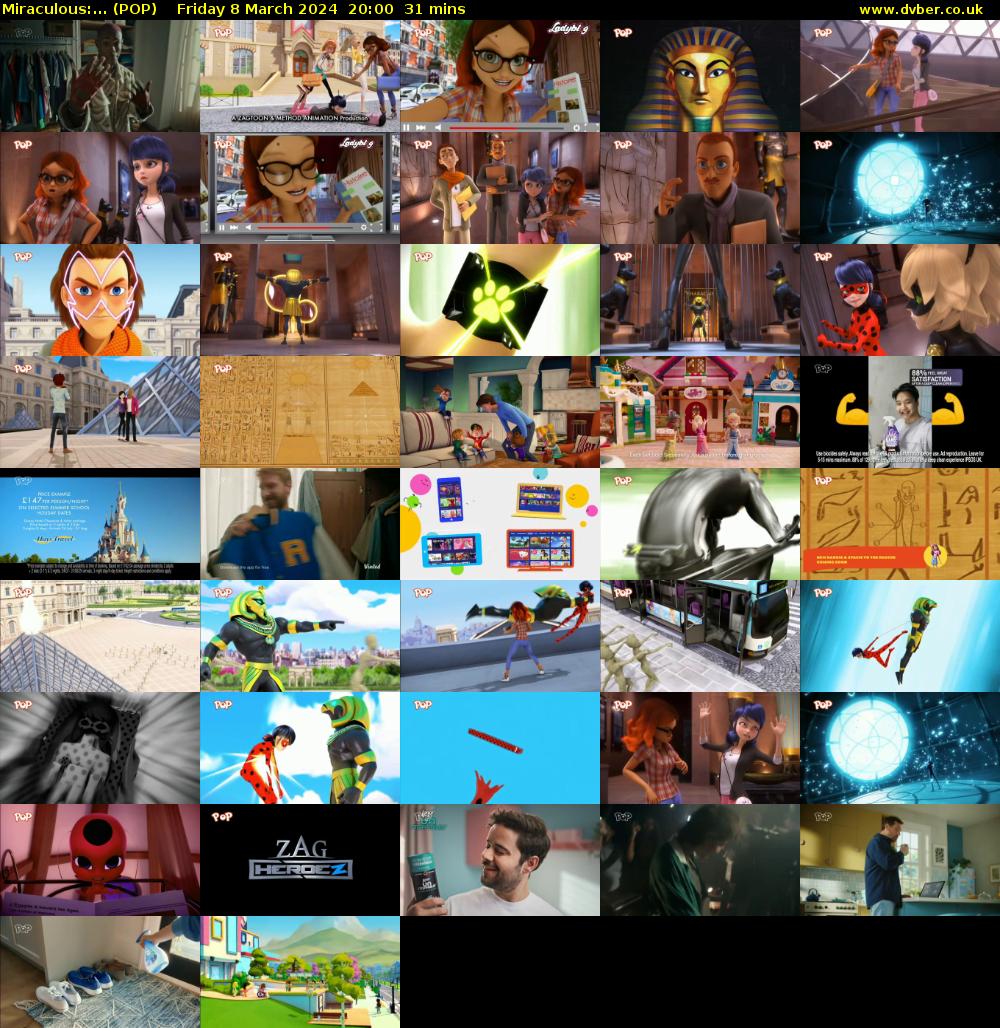 Miraculous:... (POP) Friday 8 March 2024 20:00 - 20:31