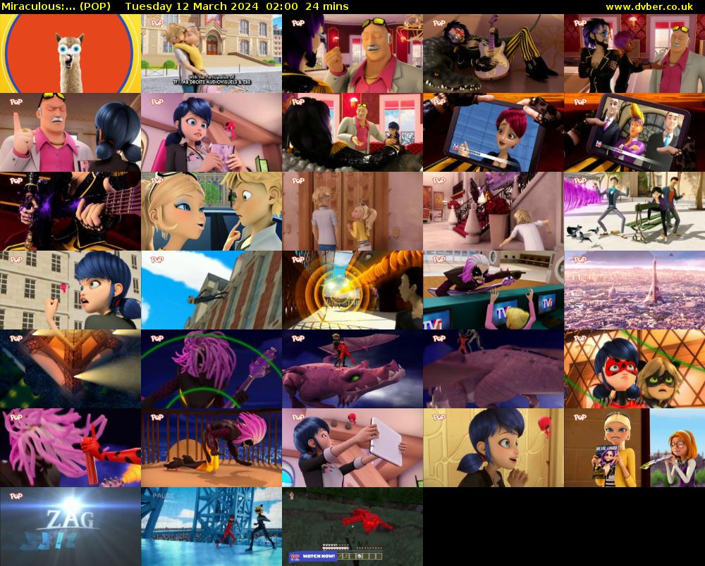 Miraculous:... (POP) Tuesday 12 March 2024 02:00 - 02:24