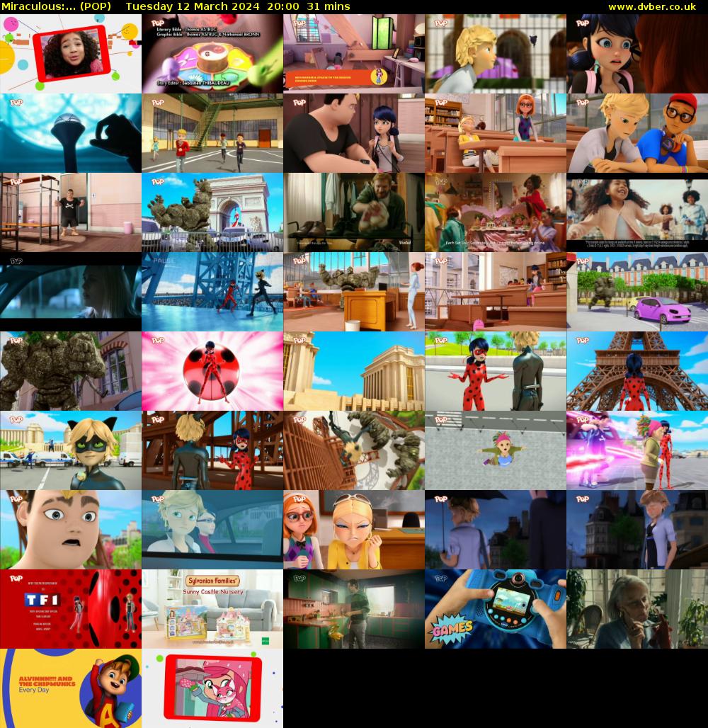 Miraculous:... (POP) Tuesday 12 March 2024 20:00 - 20:31