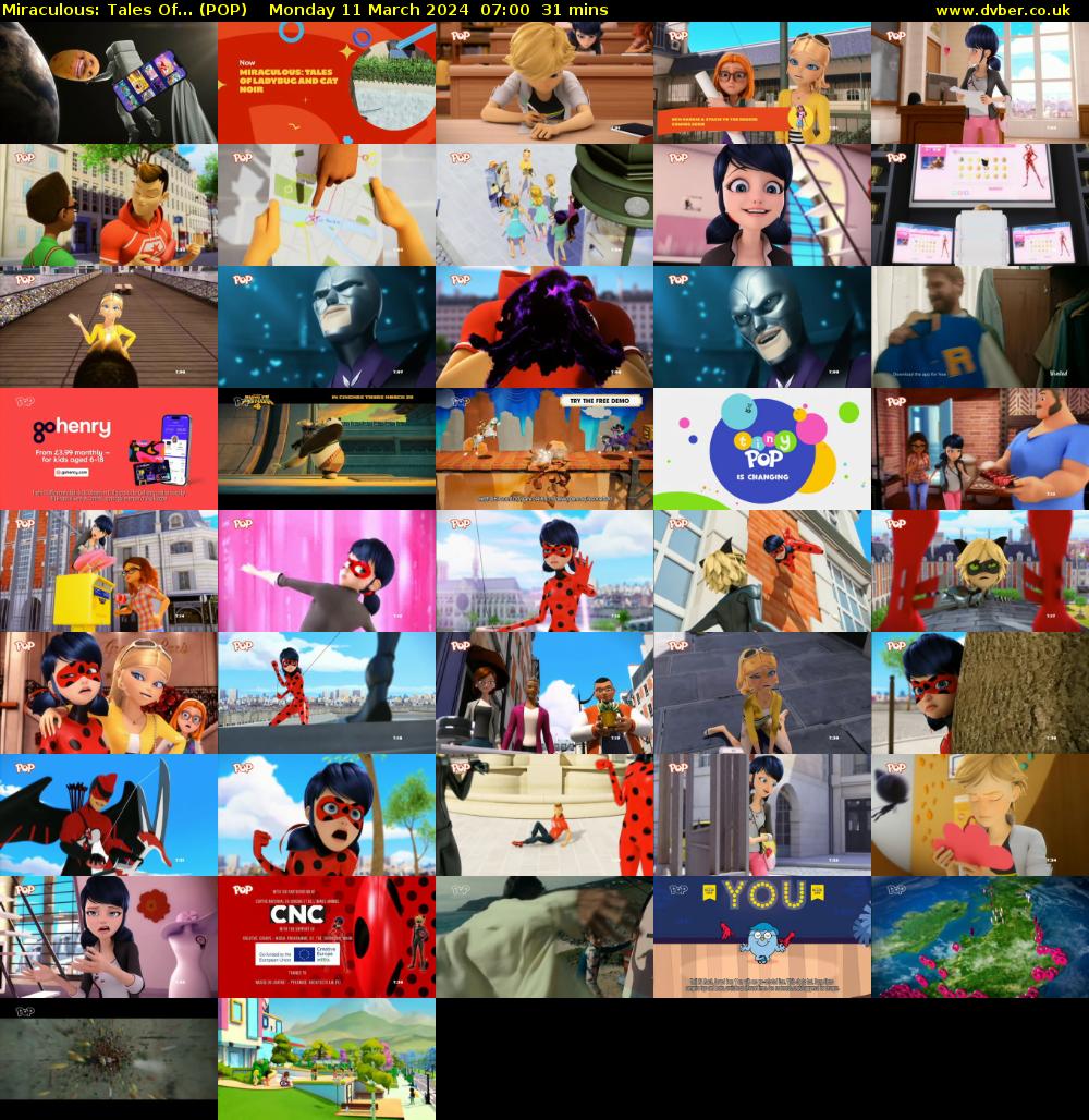 Miraculous: Tales Of... (POP) Monday 11 March 2024 07:00 - 07:31
